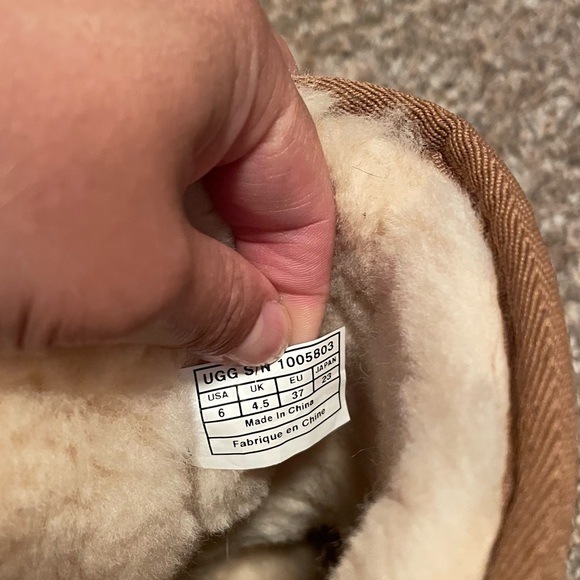 UGG Brown and Cream Shearling Boots - Picture 4 of 5